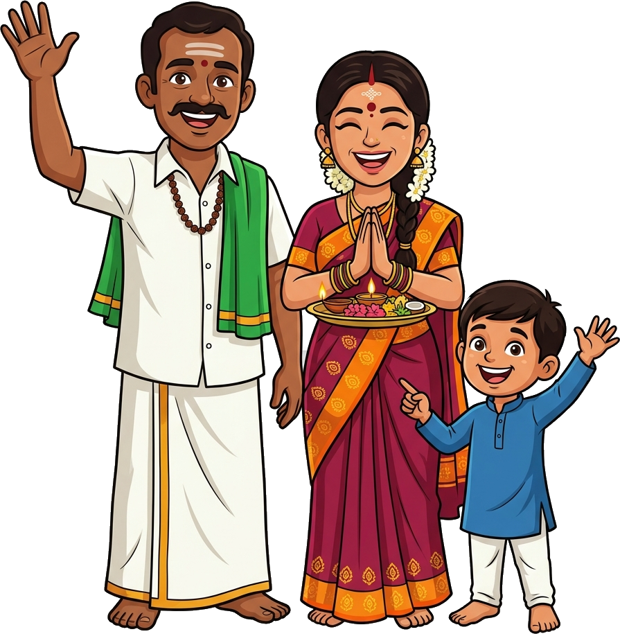Happy Villagers Welcoming Rig